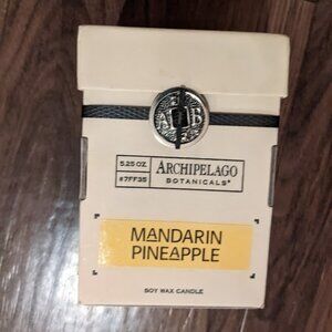 [NIB] Archipelago - Mandarin Pineapple Soy Wax Scented Candle | 5.25 oz / 50 hrs